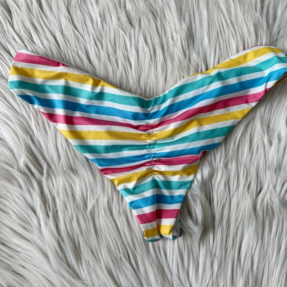 Beach Riot x Revolve Rainbow Striped Bikini Set - Picture 5 of 7